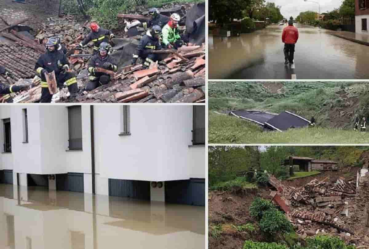 Alluvione Emilia Romagna, foto Ansa