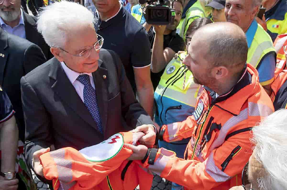 Mattarella in Emilia Romagna, foto Ansa