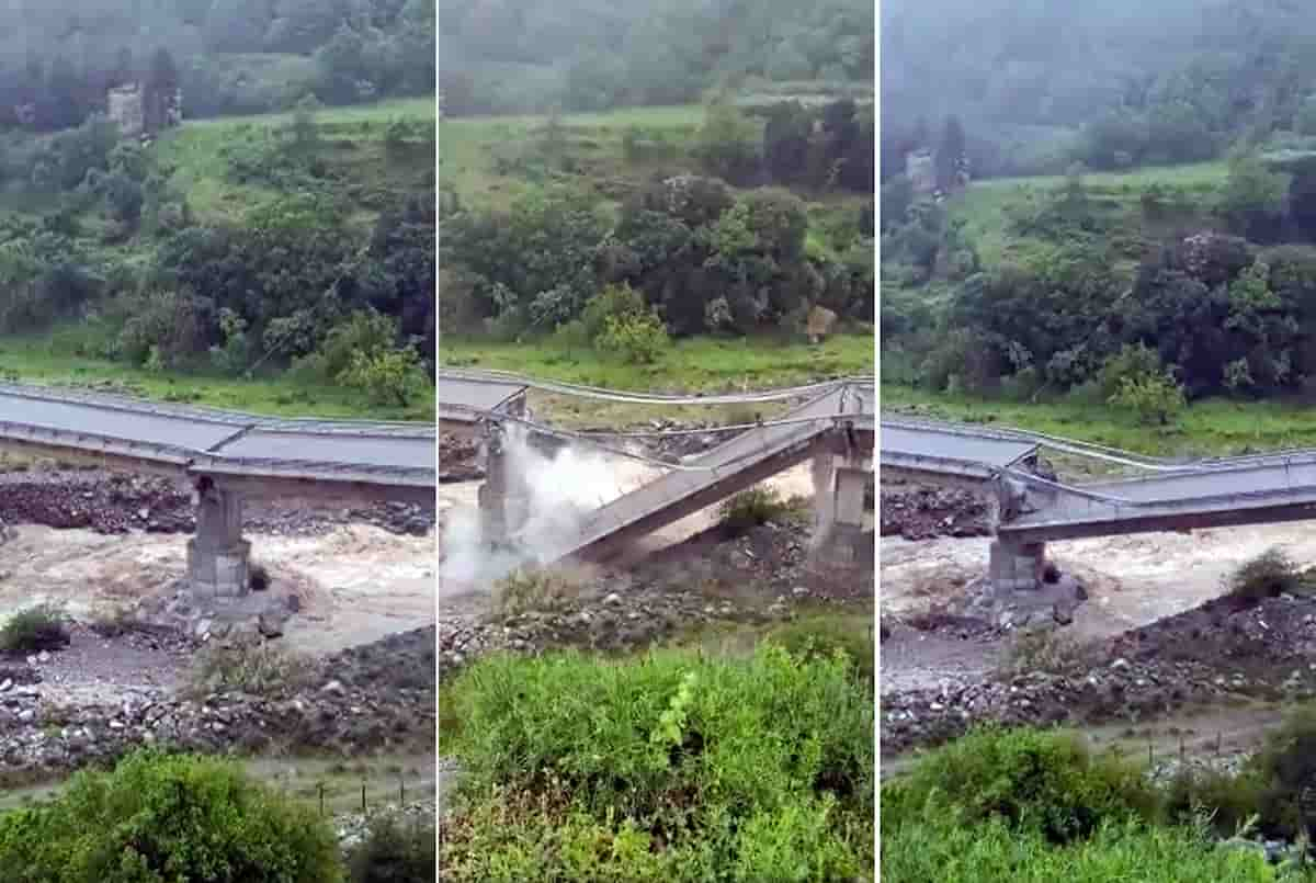 crollo viadotto maltempo