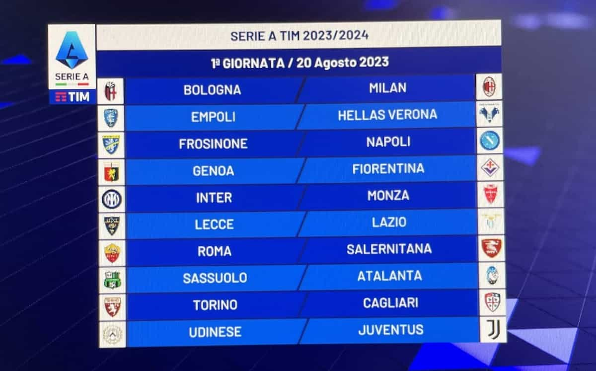 serie a calendario 2023-2024