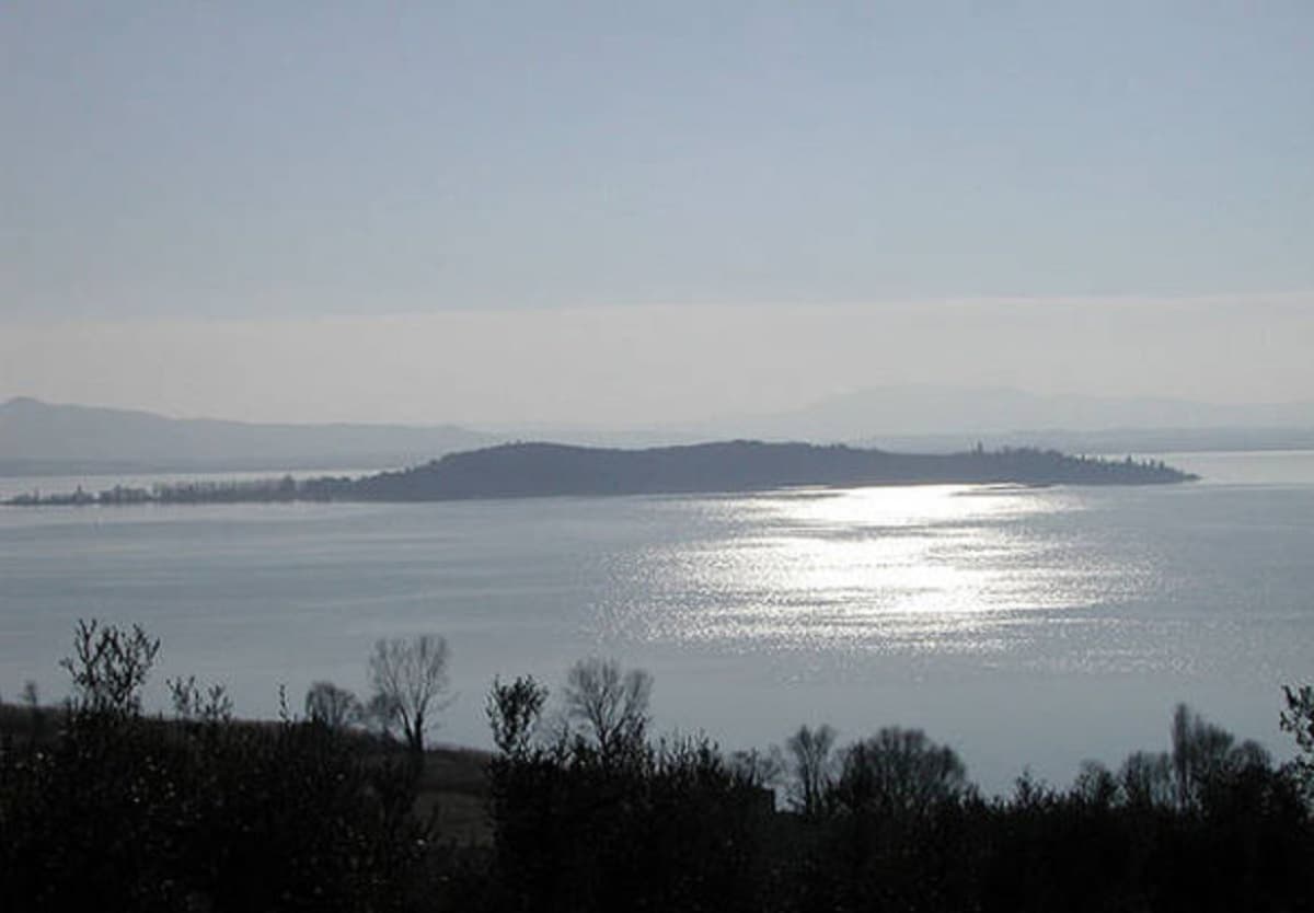 Lago Trasimeno, foto Ansa