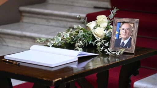 Funerale di Napolitano, foto Ansa