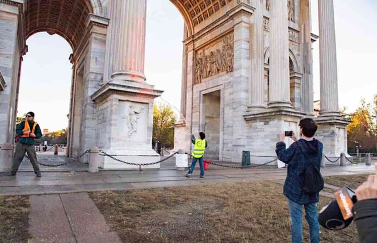 Arco della Pace, foto Ansa