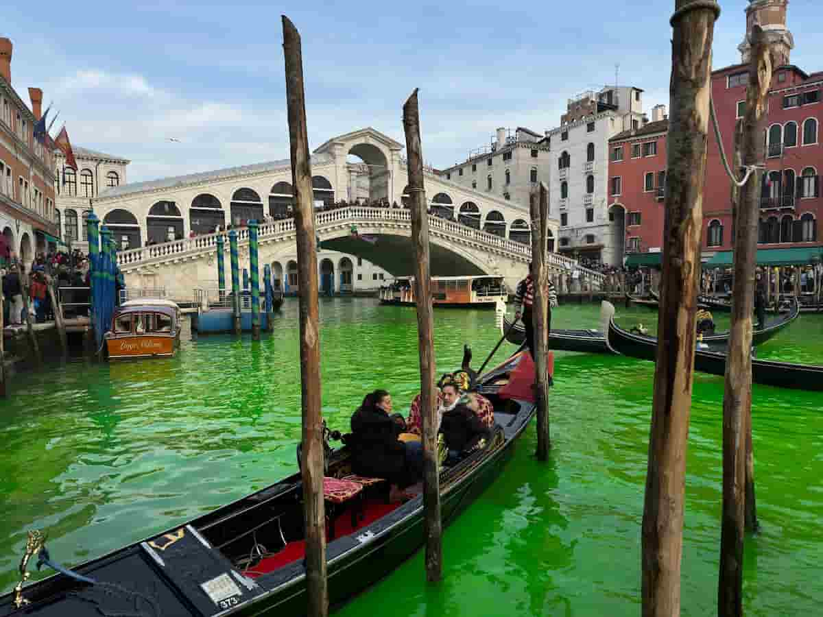 venezia canal grande verde