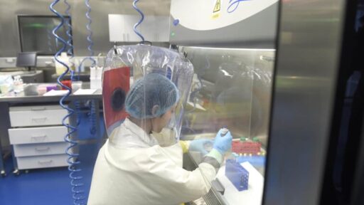 La Cina testa un nuovo ceppo mutante del coronavirus, mortale al 100%. Ancora? Almeno non fate cadere la provetta. Foto d'archivio Ansa