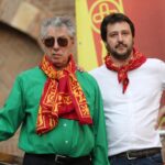 salvini e bossi foto ansa