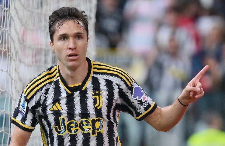 Federico Chiesa esulta