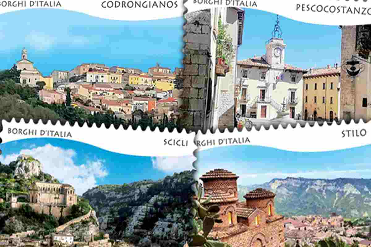 I francobolli dedicati ai borghi d'Italia