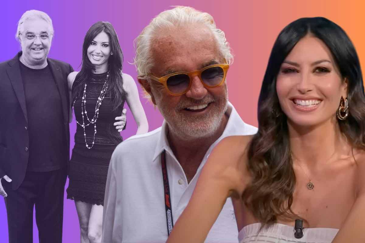 elisabetta gregoraci e flabio briatore in primo piano