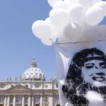 Un'immagine di Emanuela Orlandi in zona Vaticano