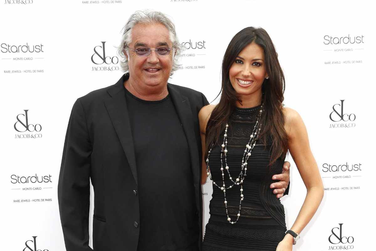 flavio briatore ed elisabetta gregoraci in posa