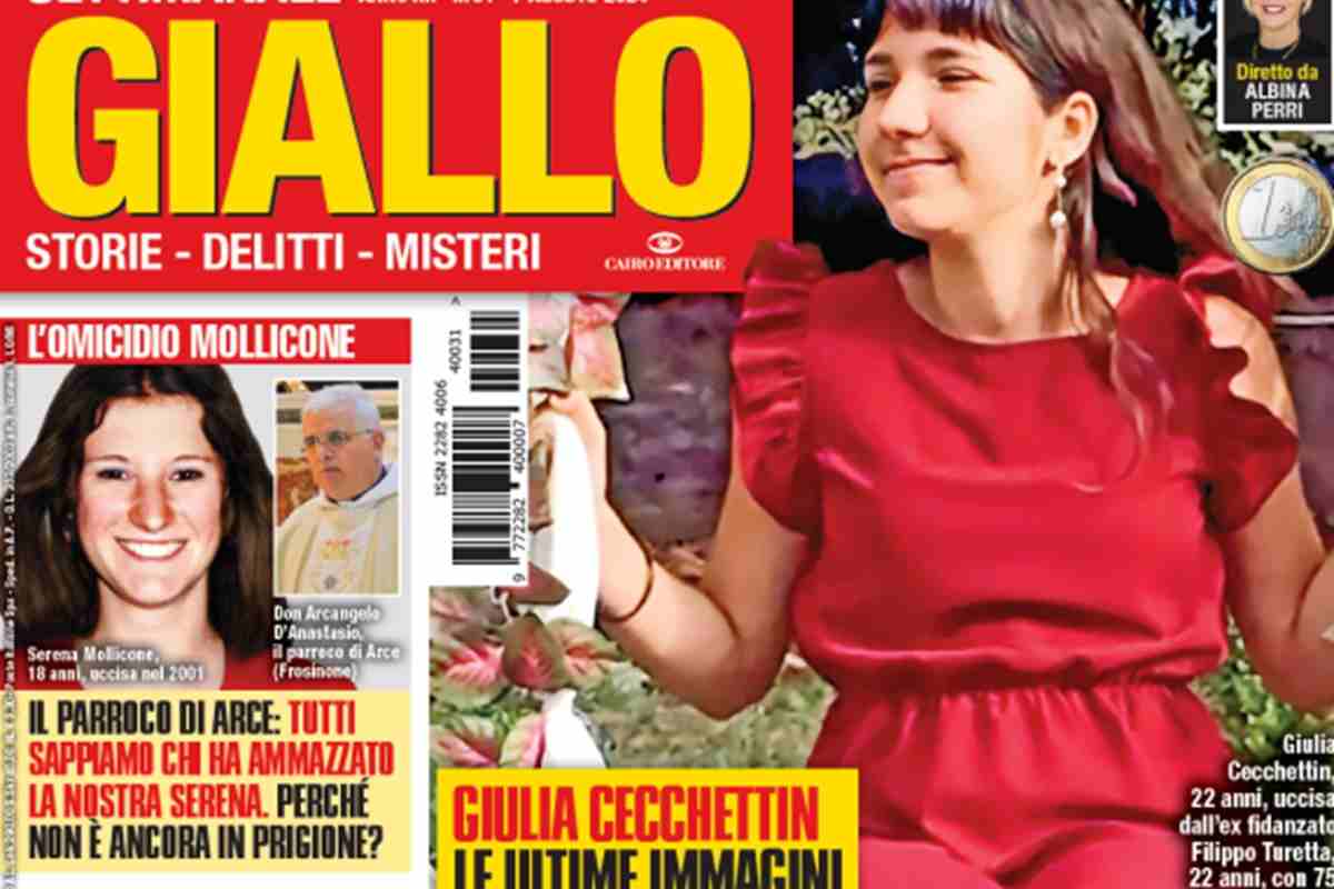 giallo prima pagina cecchettin