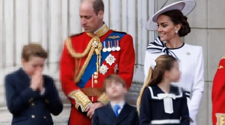 Kate e william ad un evento reale con i figli