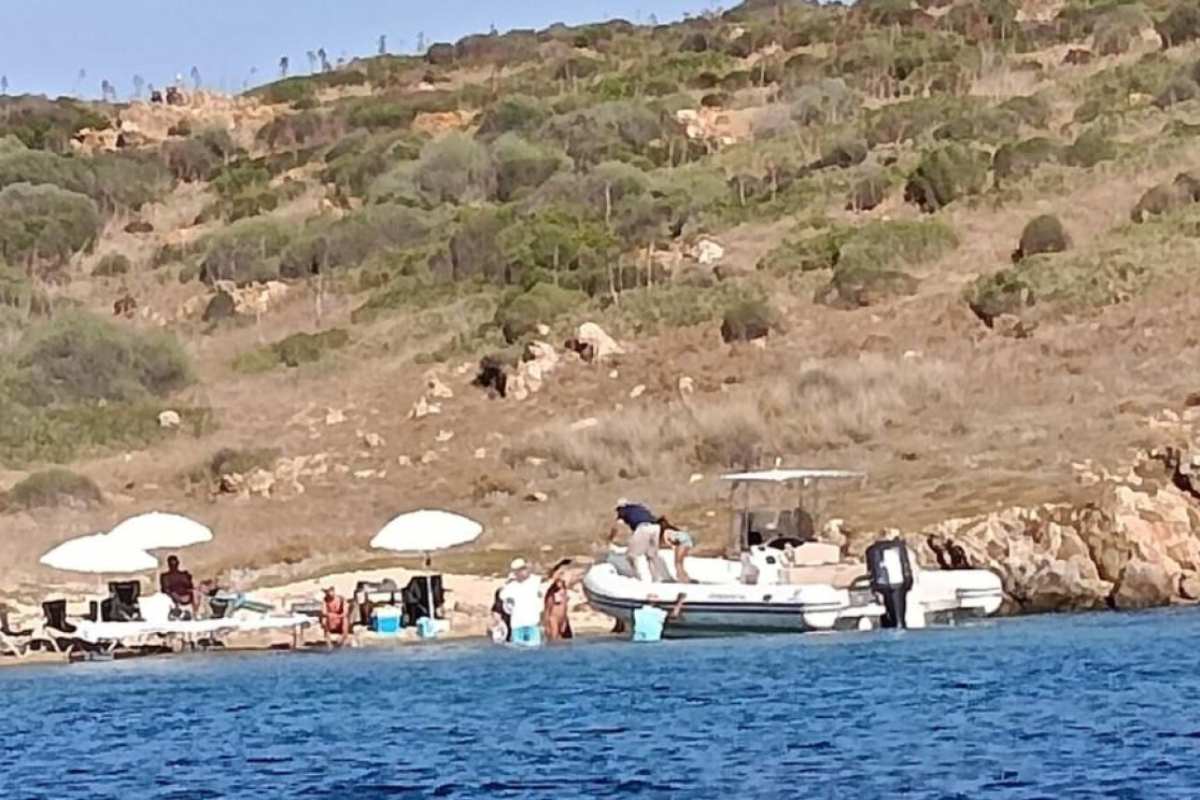 La festa privata sull'isola protetta