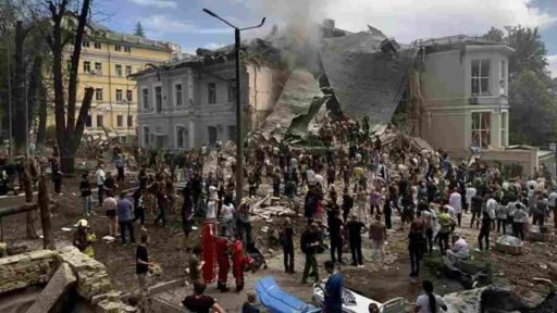 Le prime immagini del bombardamento russo in Ucraina