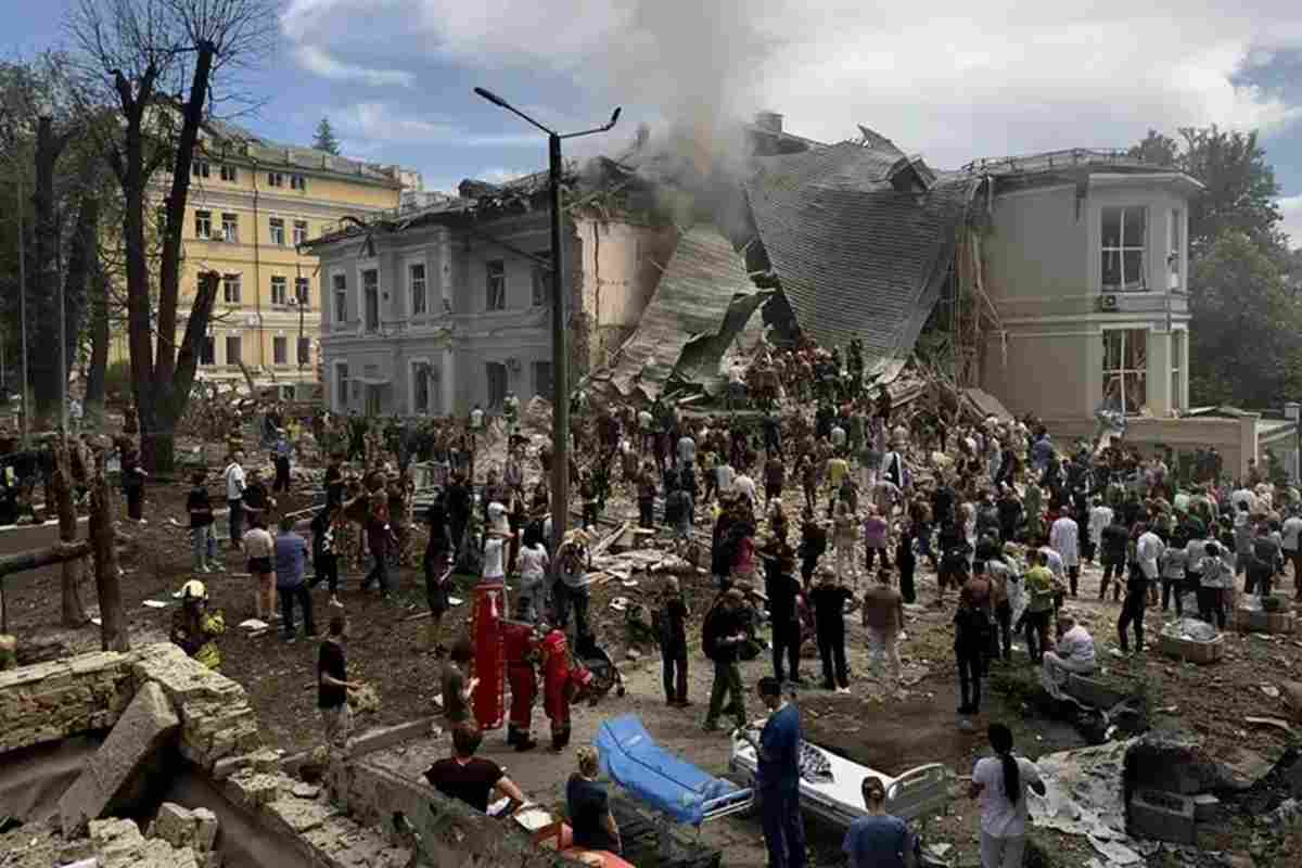 Le prime immagini del bombardamento russo in Ucraina