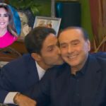 Piersilvio Berlusconi bacio a papà Silvio