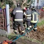 Vigili del fuoco in azione dopo un incidente