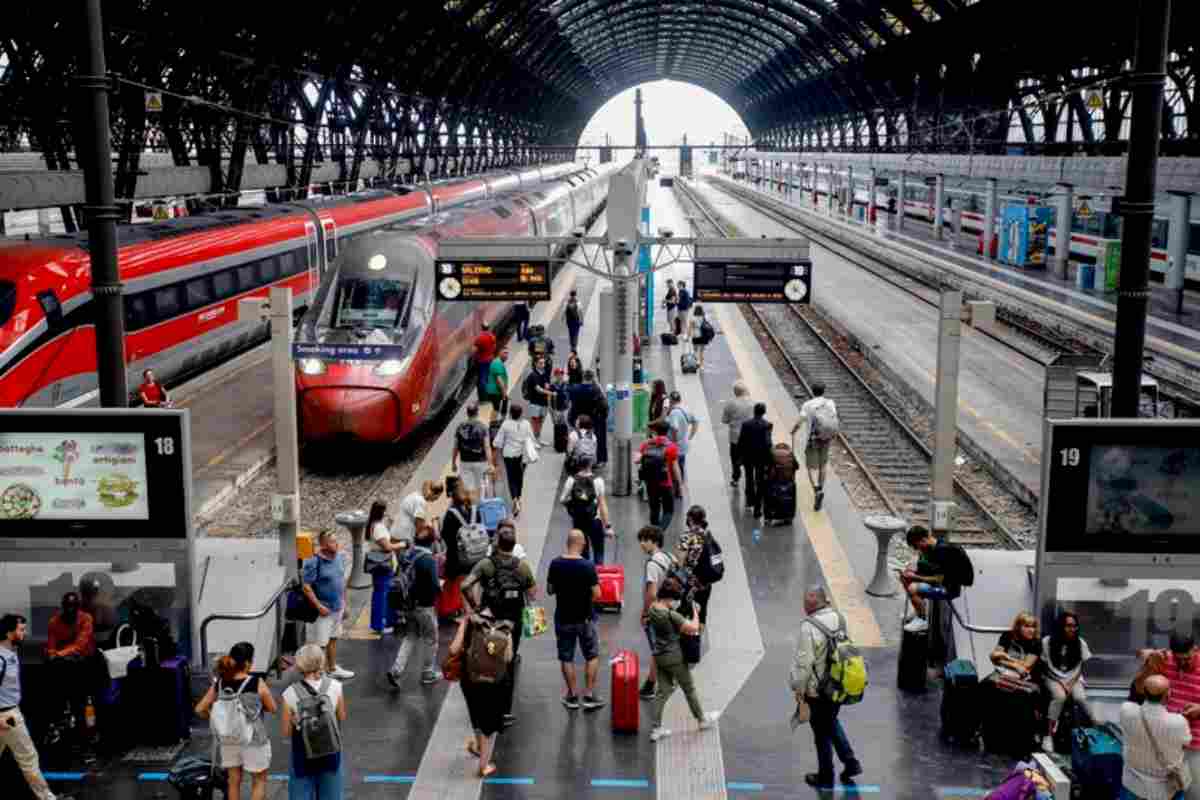 una stazione dei treni