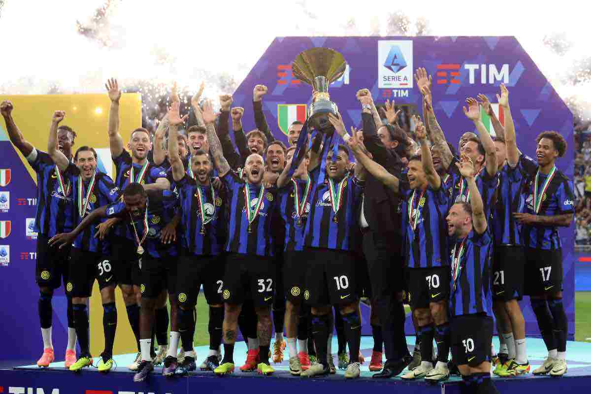 L'Inter festeggia lo scudetto