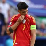 Alvaro Morata triste