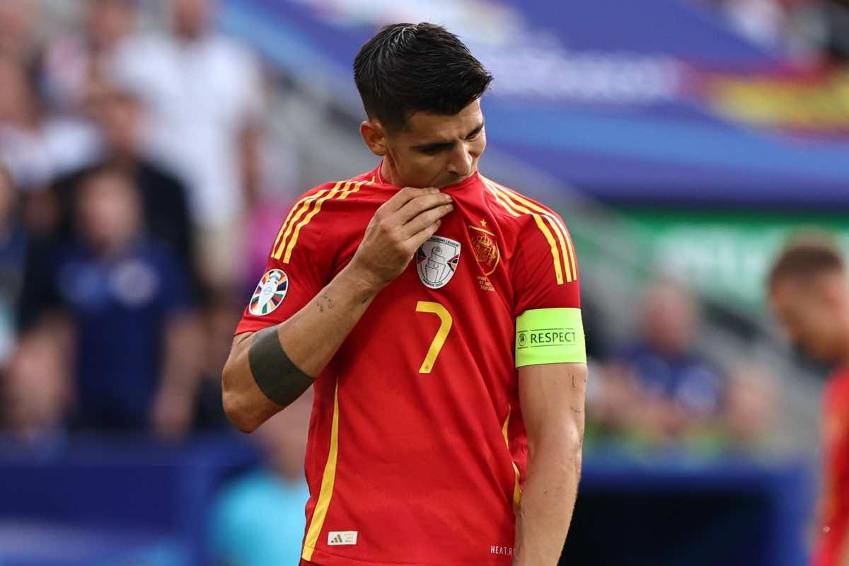 Alvaro Morata triste