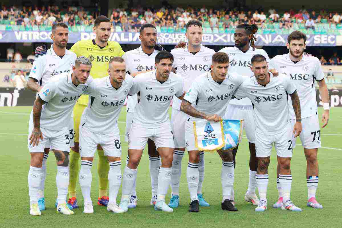 La squadra del Napoli