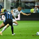 Atalanta-Real Madrid, un momento della partita a Varsavia