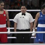 Il momento in cui la Carini si ritira dall'incontro di boxe