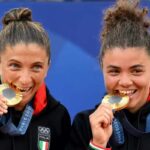 Errani e Paolini con le medaglie d'oro