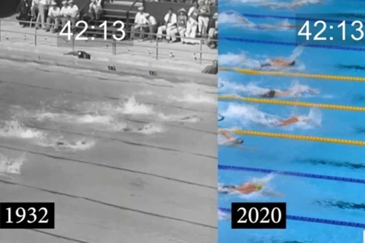 video evoluzione del nuoto