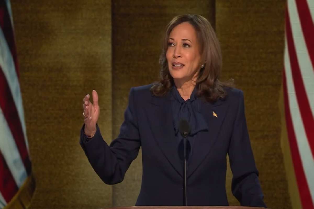 kamala Harris parla a Chicago