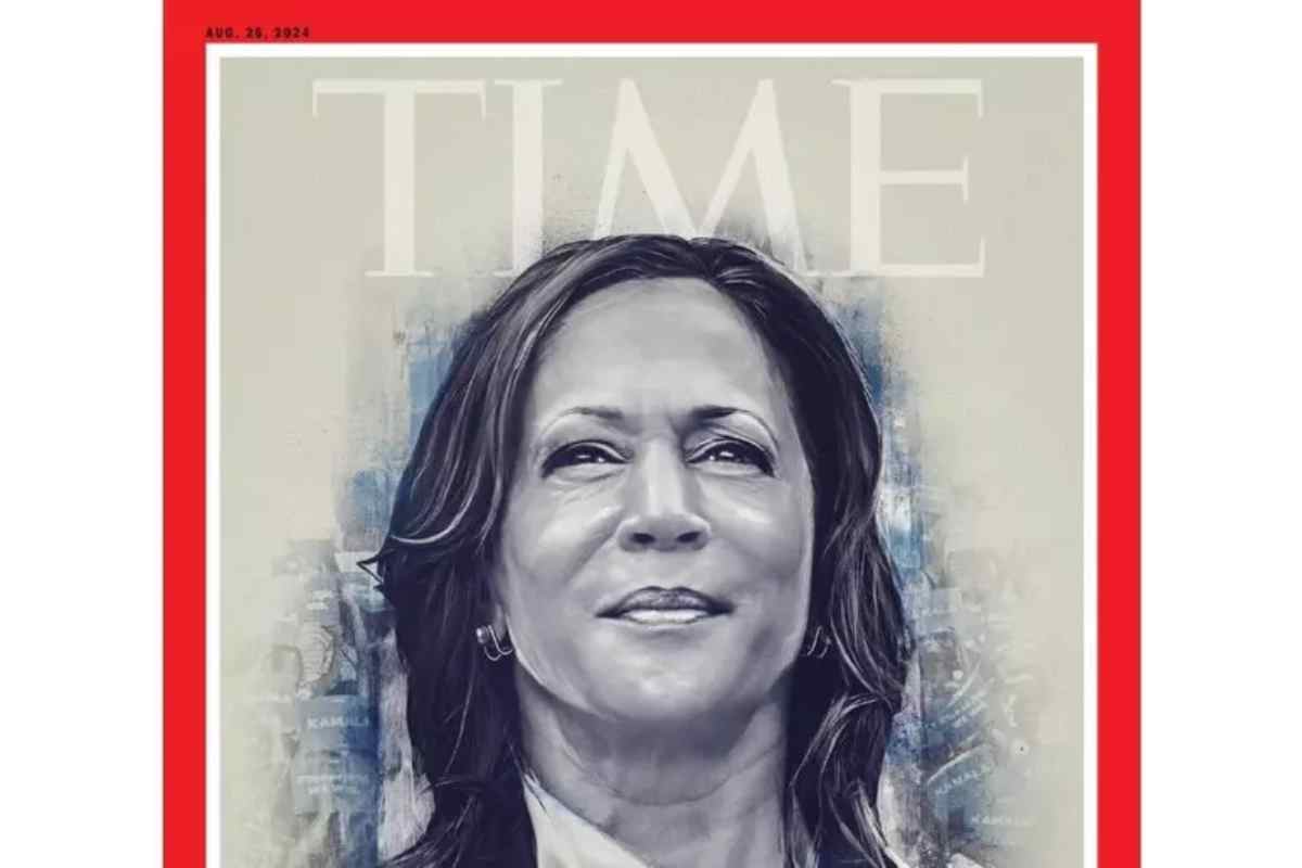 La copertina di Time con Kamala Harris