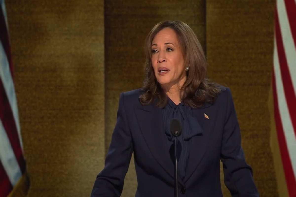 kamala Harris parla a Chicago