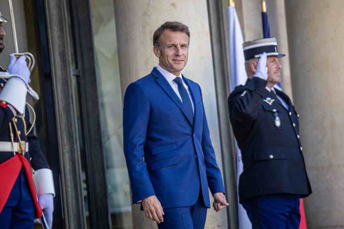 Il presidente della Francia Macron