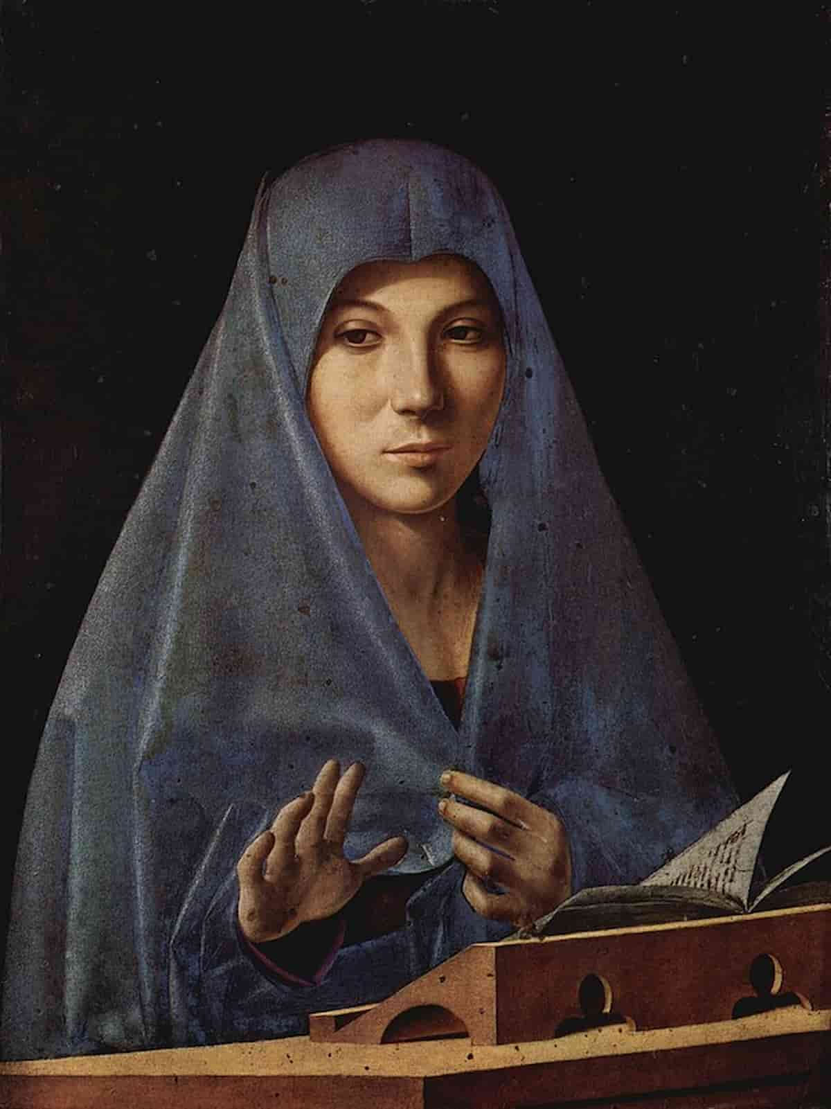 La interpretazione di Mina del Magnificat di Ferragosto è fatta con questa Madonna di Antonello da Messima.