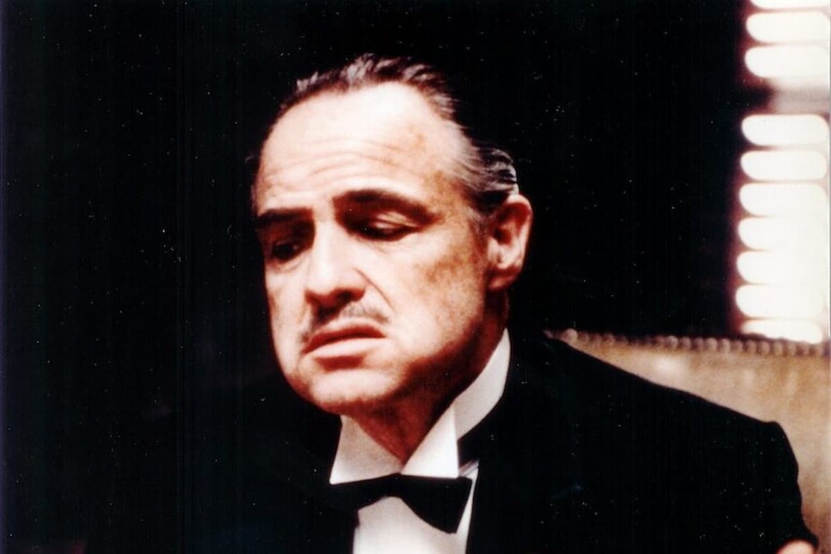 Marlon Brando nel ruolo di don Vito Corleone, simbolo della mafia