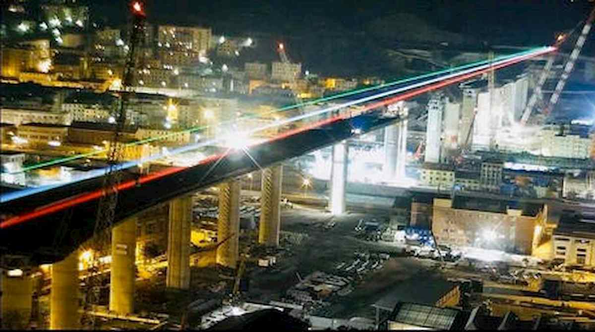 Il ponte di Genova costruito in un anno