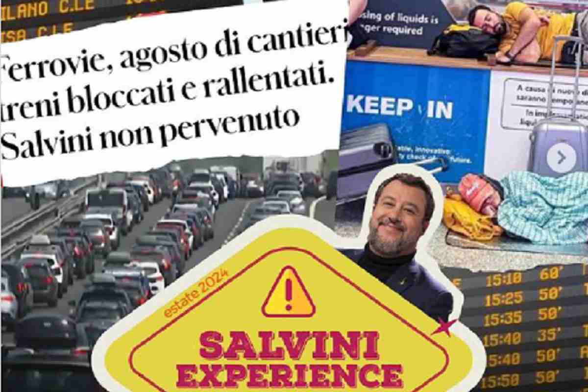 Treni in ritardo, voli cancellati, traffico e taxi: Pd lancia hashtag #SalviniExperience" per denunciare i disagi (foto Instagram) - Blitz Quotidiano