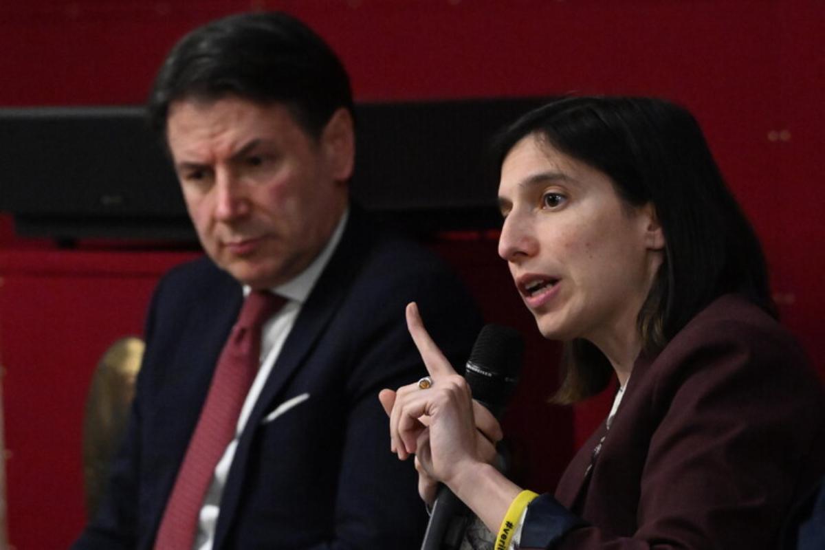 Giuseppe Conte ed Elly Schlein