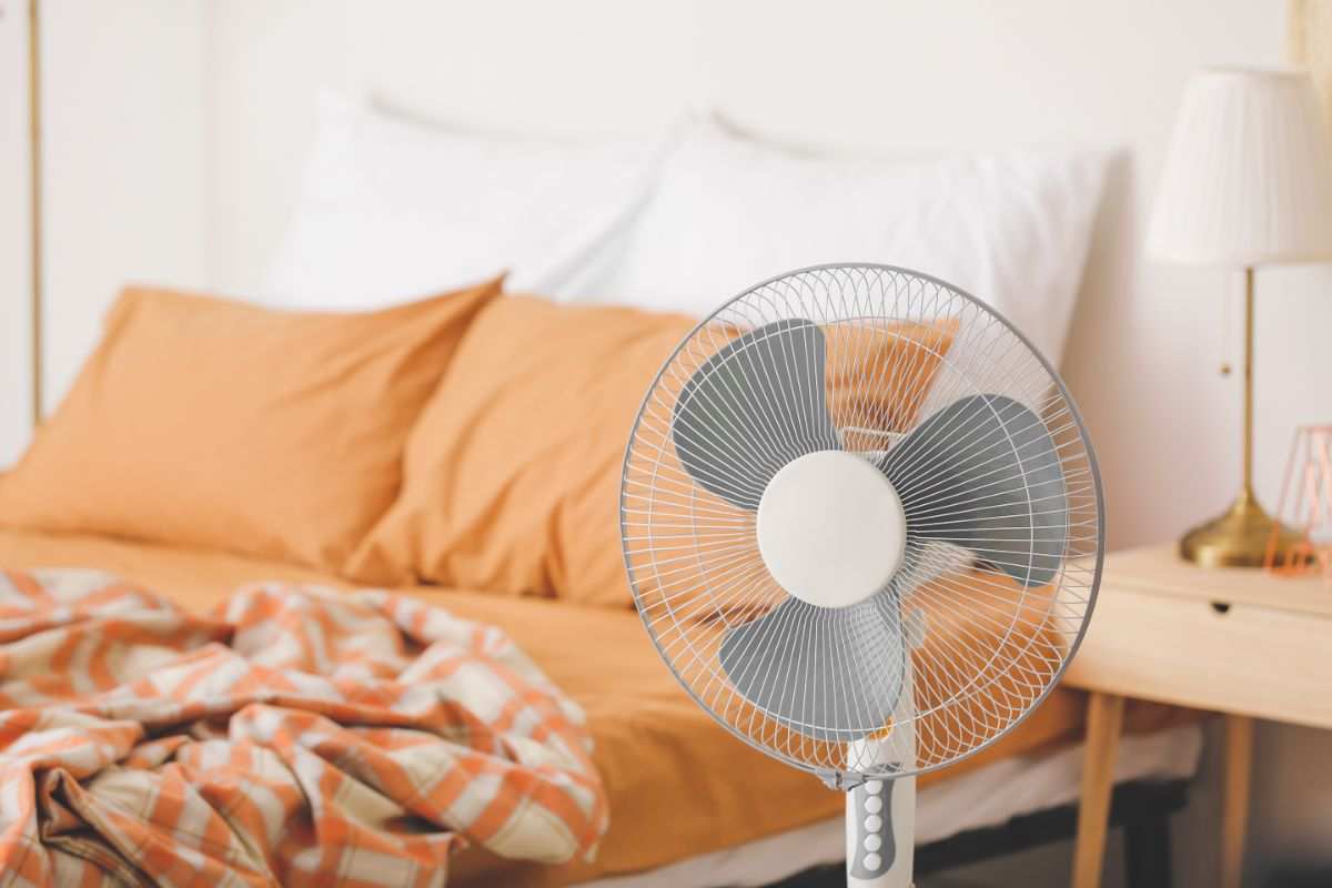 ventilatore in camera da letto