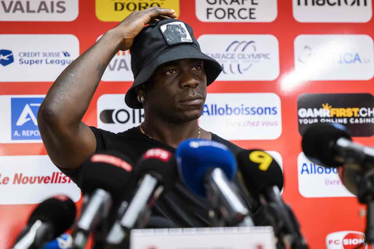 Mario Balotelli in conferenza