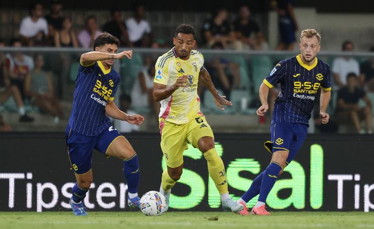 Danilo contro il Verona