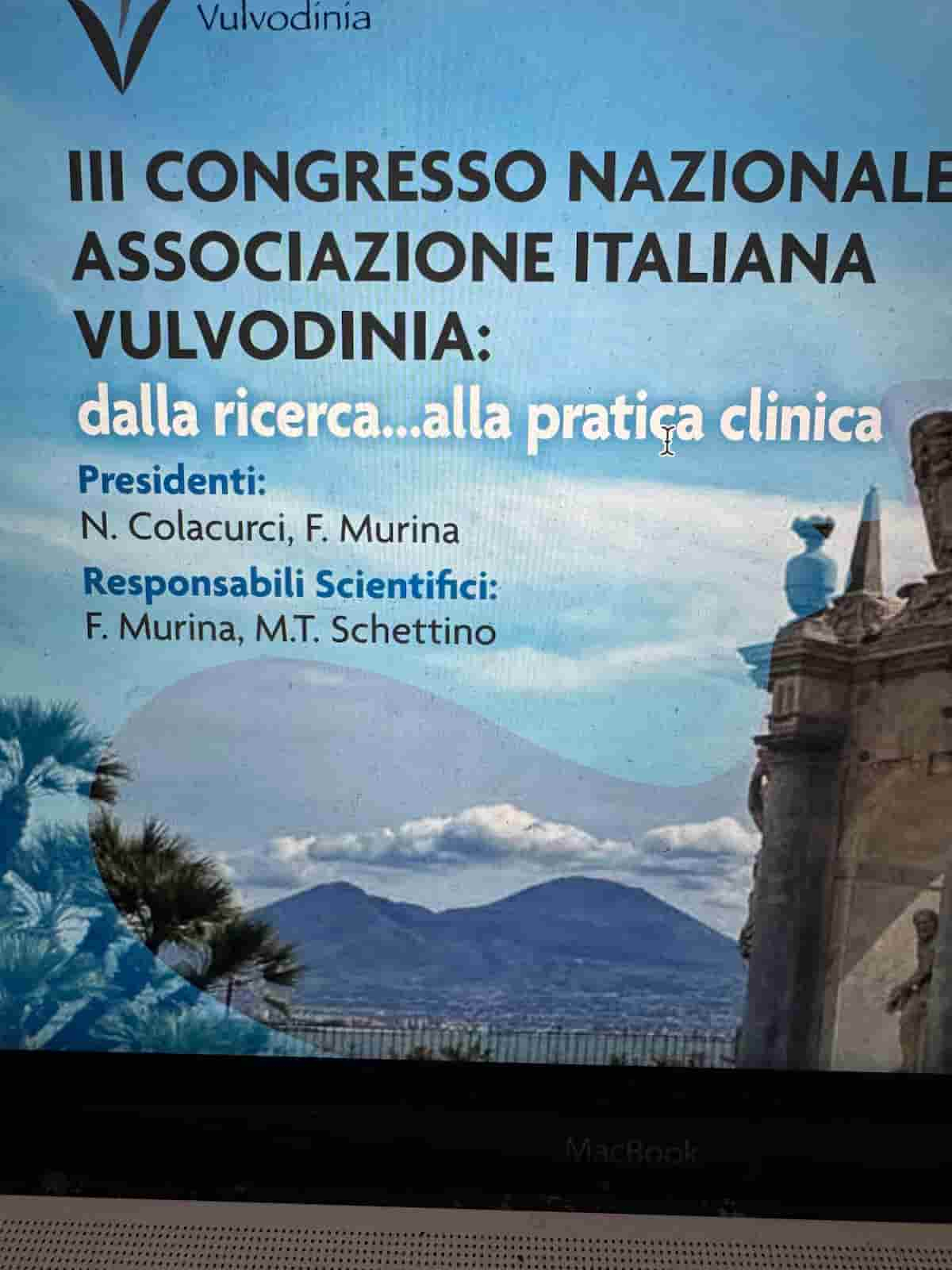 Manifesto del convegno sulla vulvodinia a Napol