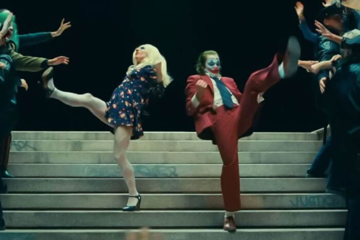 Joaquin Phoenix e Lady Gaga in una scena del film Joker: Folie à Deux