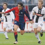 andrea capone in azione con la maglia del cagliari