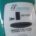 macchinetta per validare biglietto del treno