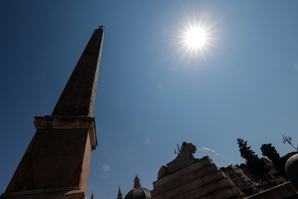 Caldo rovente a Roma