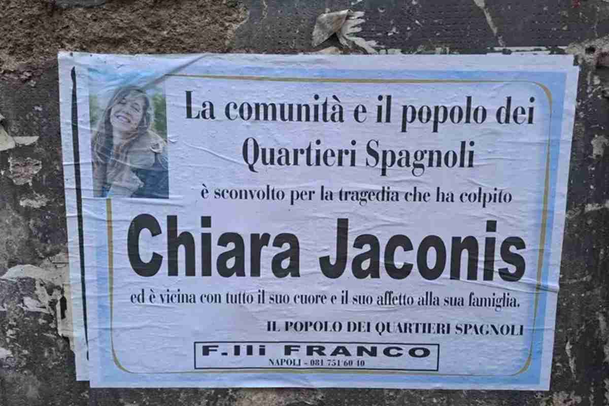 Chiara Jaconis, il ricordo dei Quartieri Spagnoli