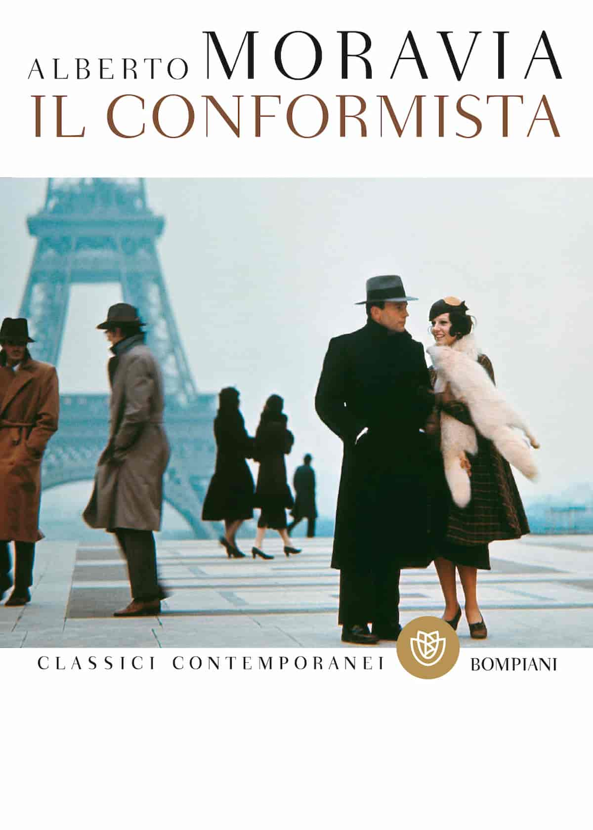 La copertina del romanzo Il Conformista di Moravia